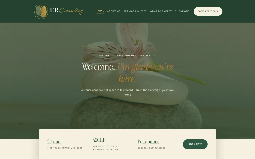 ER Counselling homepage