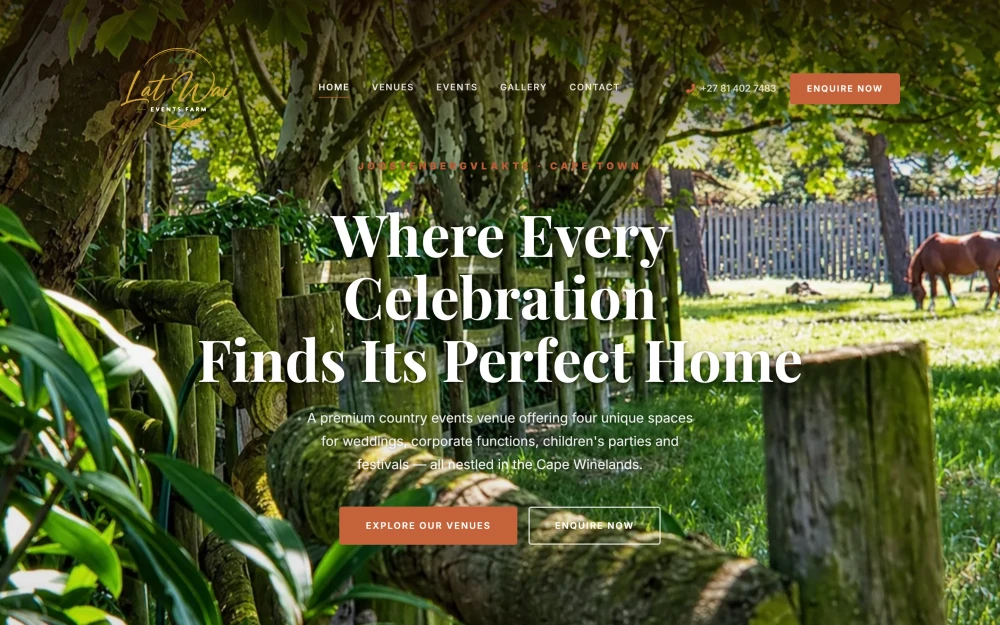 LAT WAI Family Fun Farm homepage